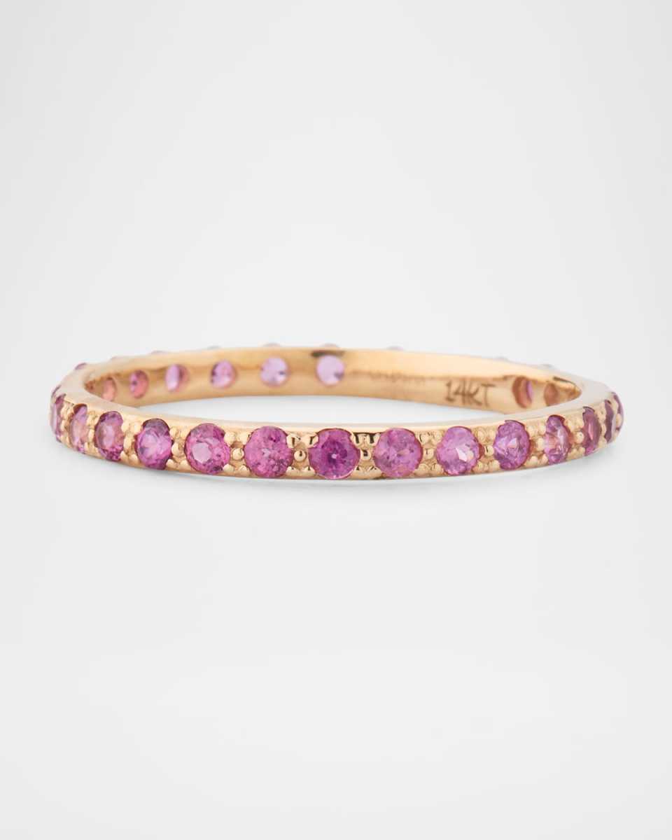 Purple Garnet Stack Band Ring